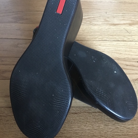 Prada vintage ladies wedges size 37.5 - Picture 2 of 7